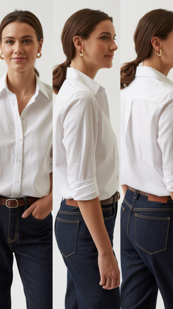 The Classic White Shirt and Jeans Combo