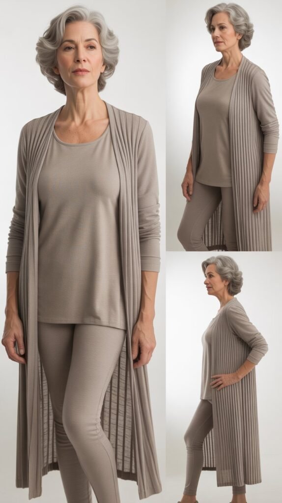 Sleeveless Tunic with Cropped Pants