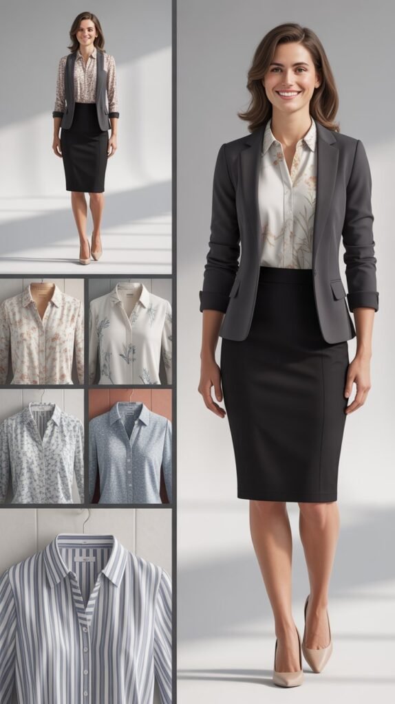  Longline Cardigan Over Dress Pants