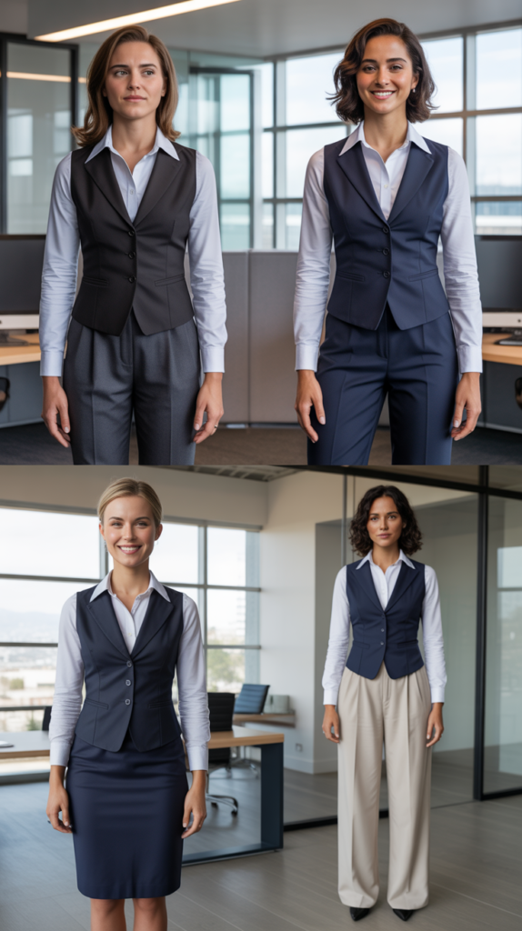 The Tailored Vest Over Dress Shirt