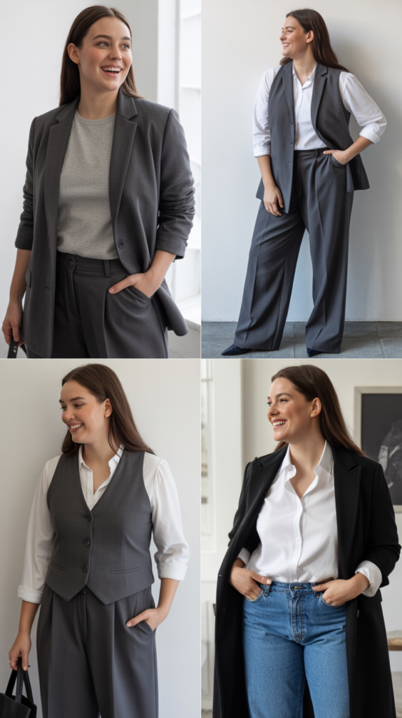  Structured Outerwear Over Casual Basics