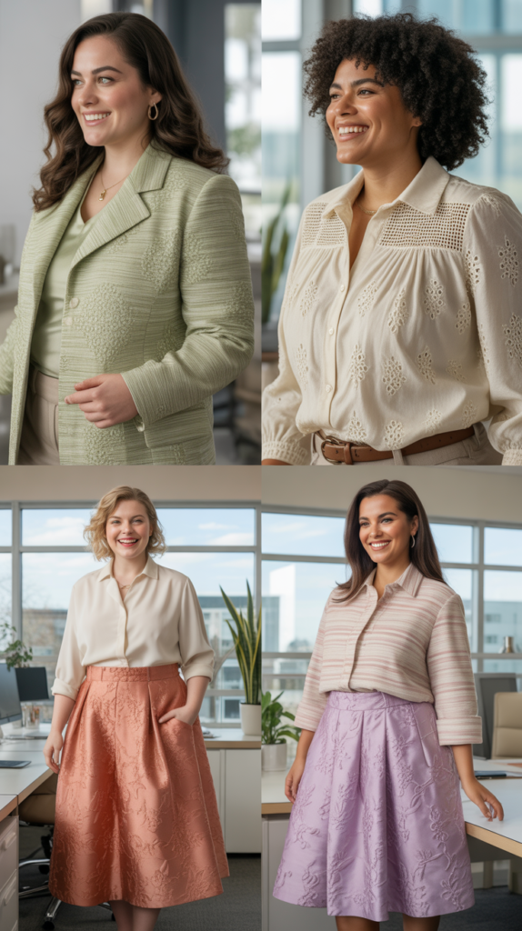 Jersey Wrap Top with Tailored Bottoms