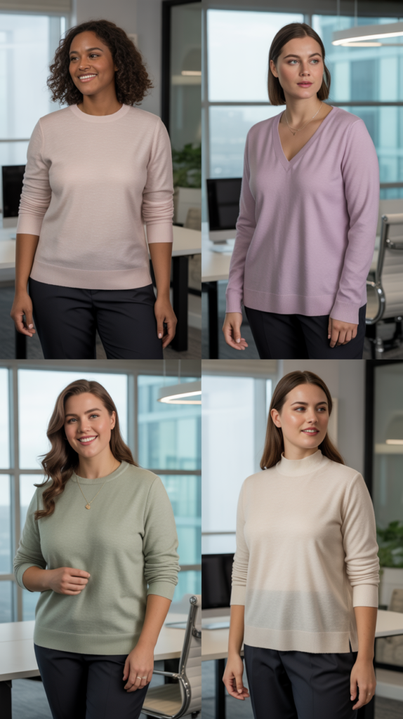 Lightweight Sweater Set for Layering Versatility