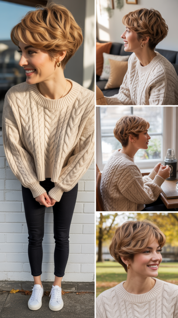 Oversized Sweaters with Skinny Bottoms