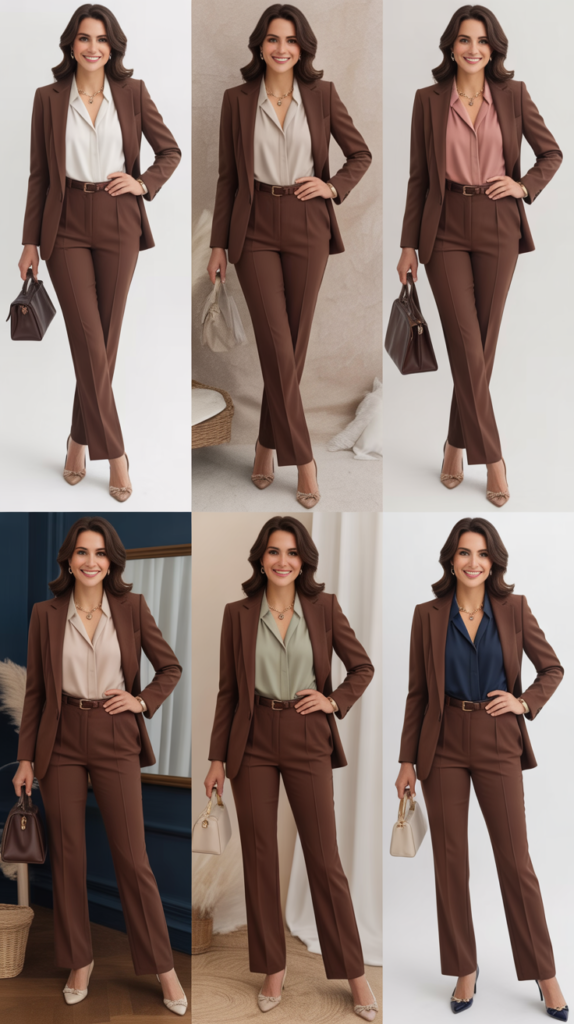 Chocolate Brown Suit for Rich Neutrality