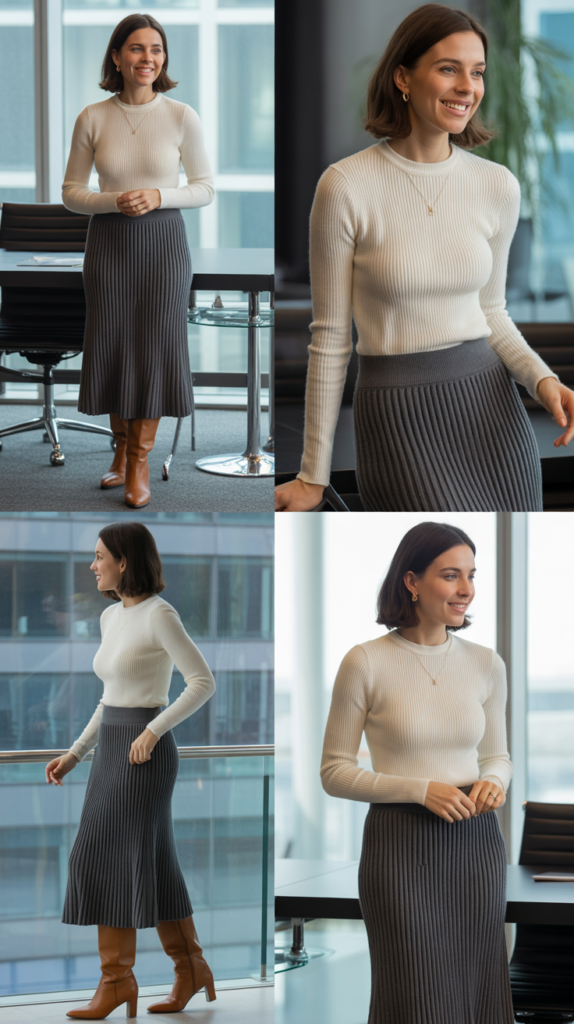 The Midi Sweater Skirt Ensemble