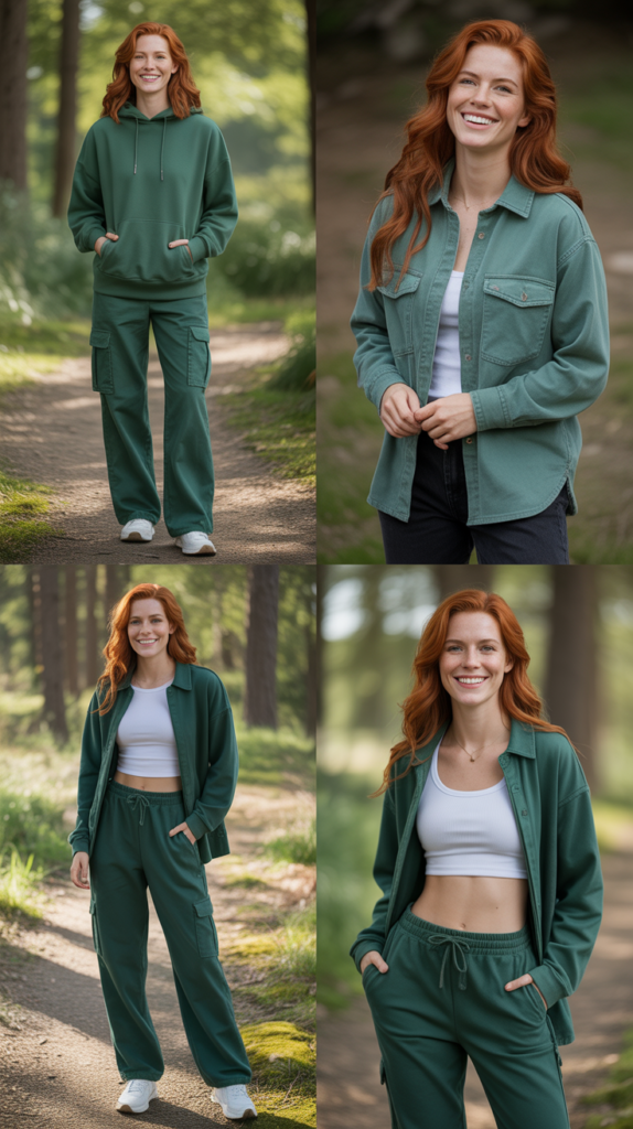 Forest Green Casual Coordinates