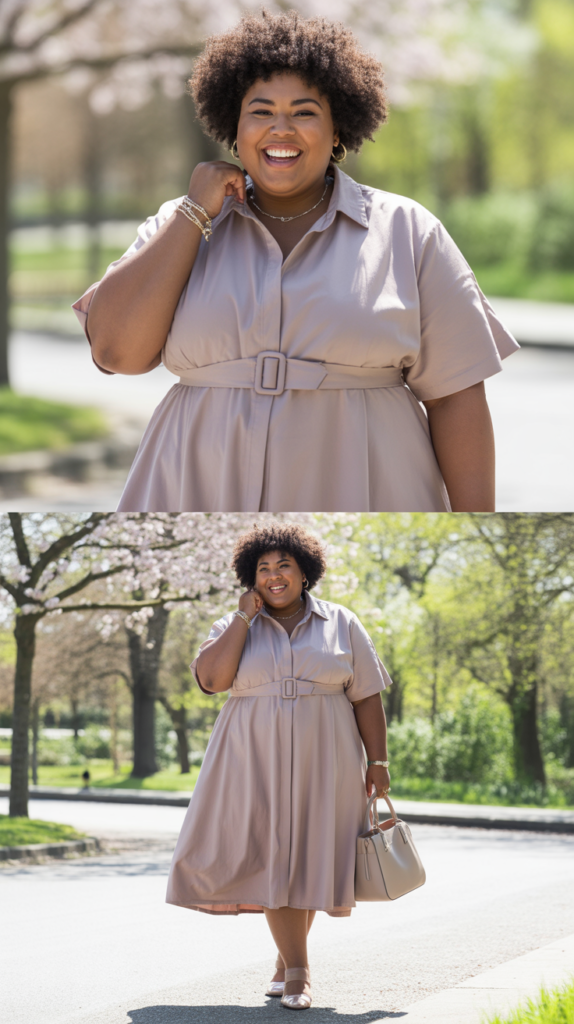 The Midi Shirt Dress Elegance