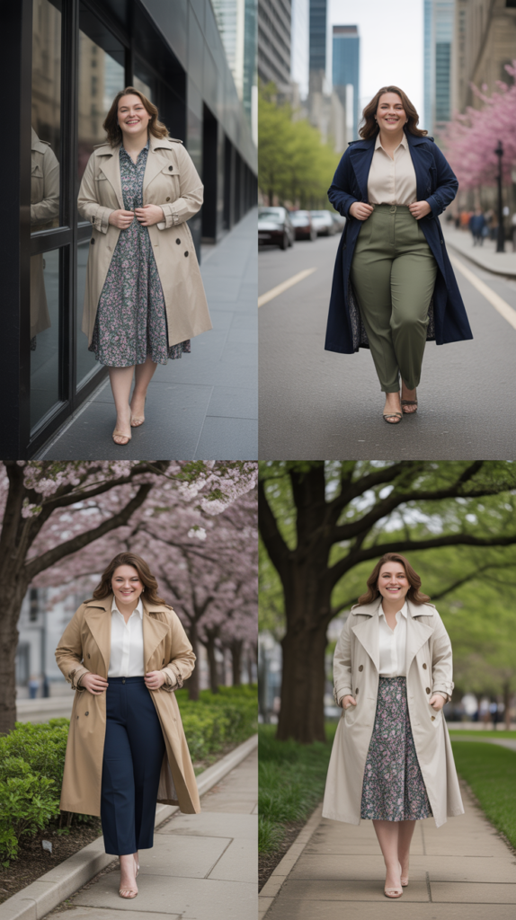 Trench Coat Over Any Spring Outfit