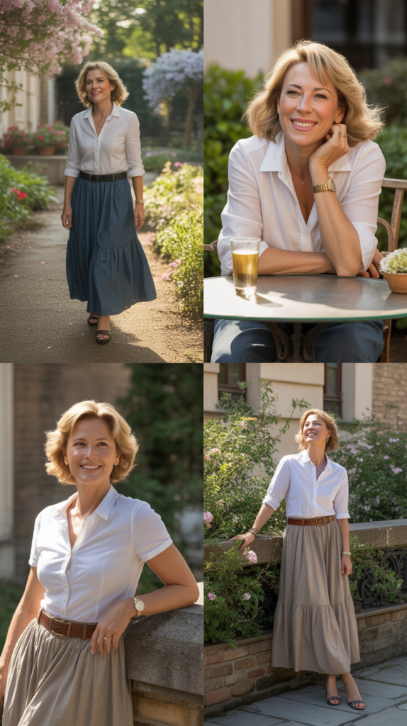 Maxi Skirt with Fitted Top