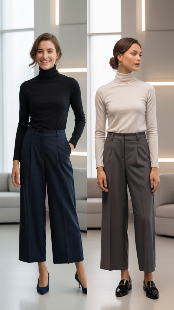 The Turtleneck with Culottes