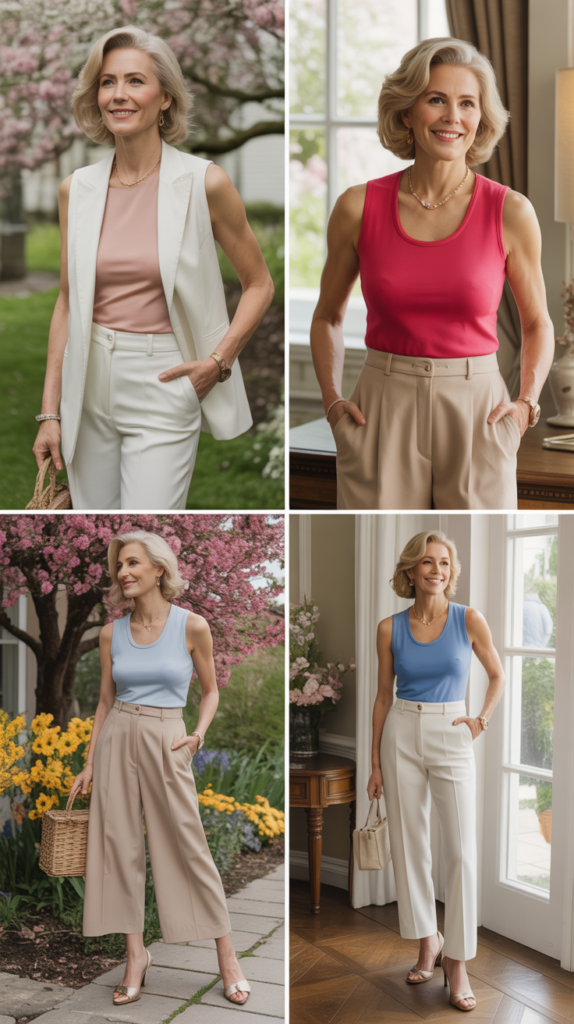 Sleeveless Shell or Tank Top