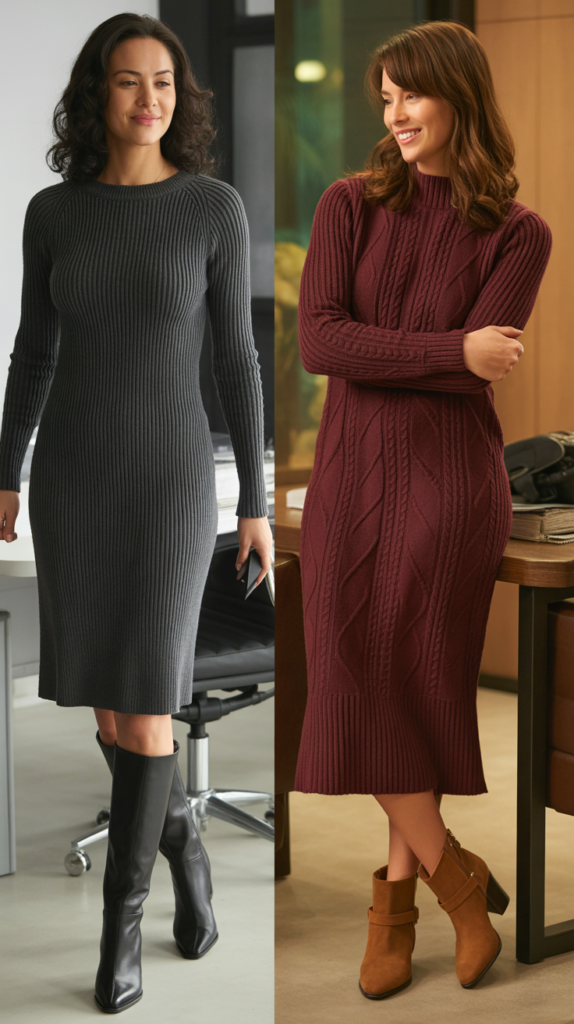 The Sweater Dress with Boots