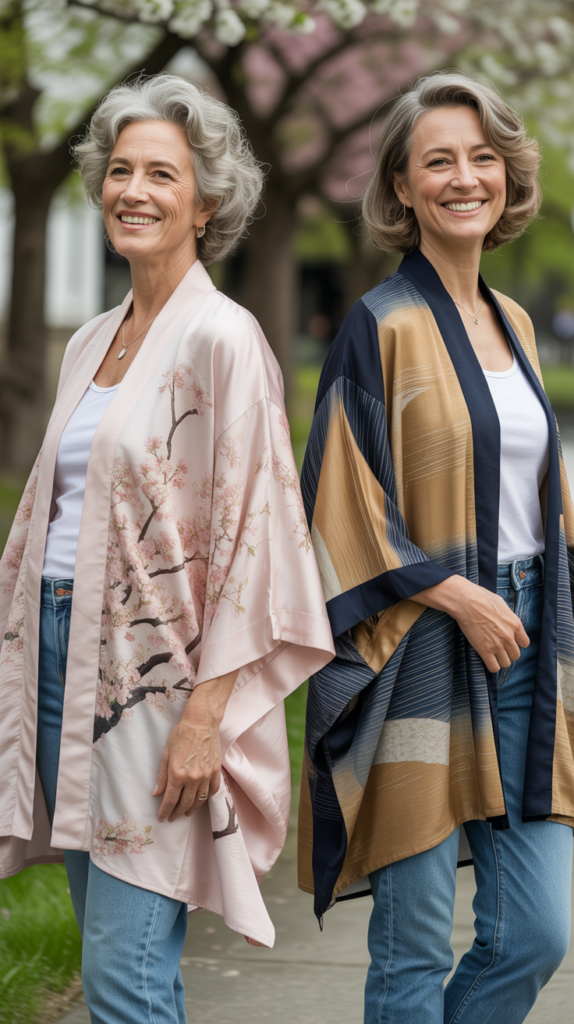  Kimono Style Jacket with Jeans