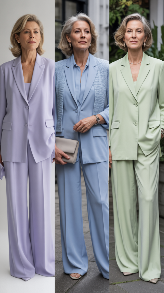 Monochrome Outfit in Spring Colors