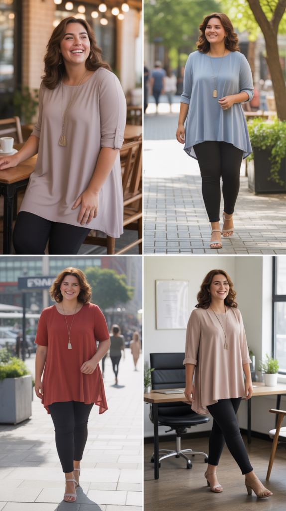 Tunic Tops with Skinny Ankle Pants