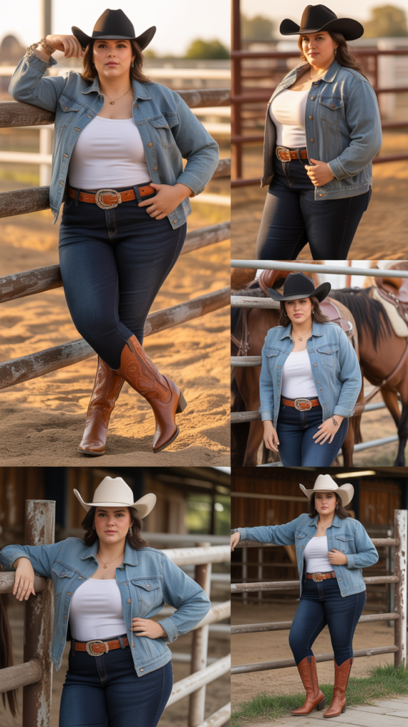 Denim Jacket Layered Look