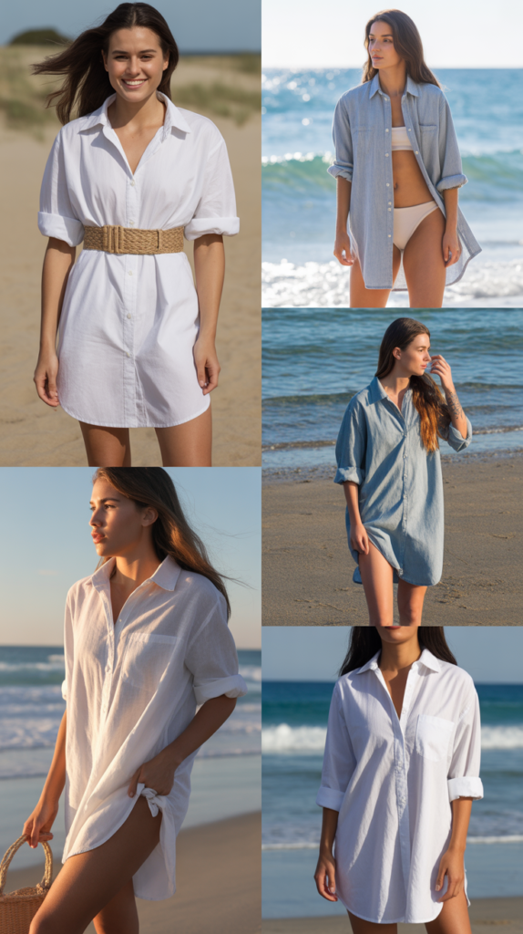Oversized Shirt Dress