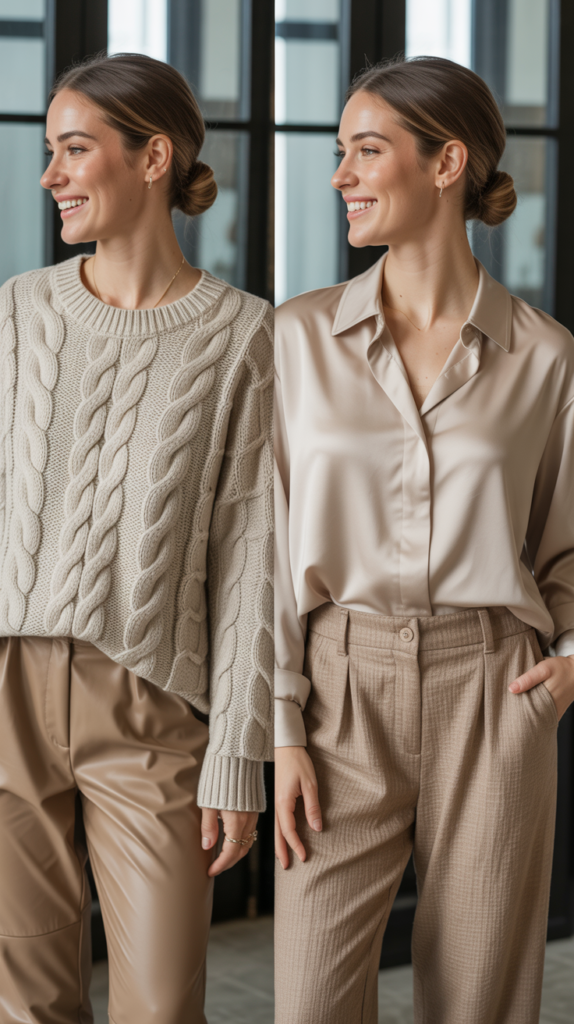 Monochrome Beige Ensemble