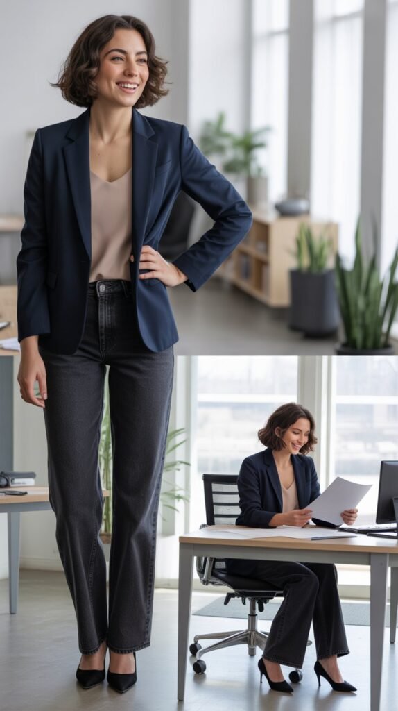 Plaid Blazer with Solid Separates