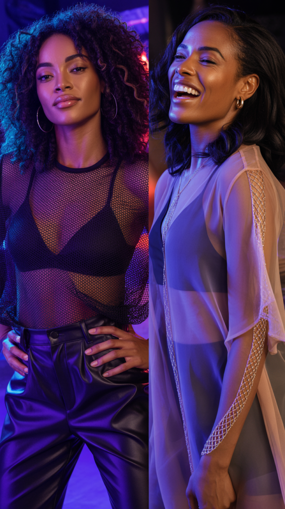  Mesh and See-Through Layering