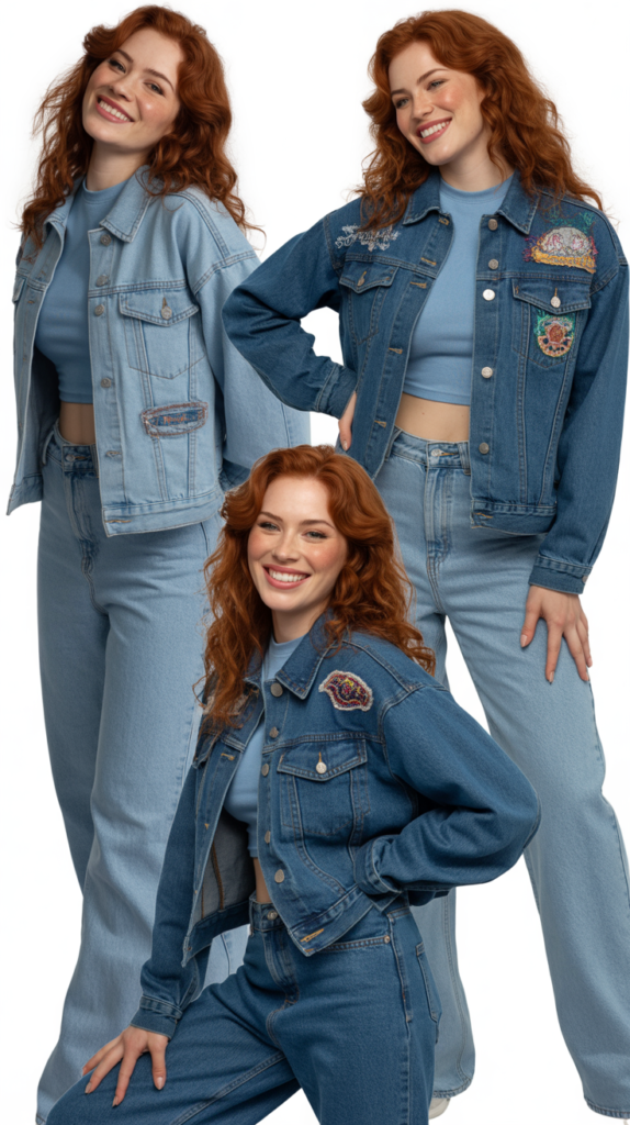 Denim-on-Denim with Different Washes