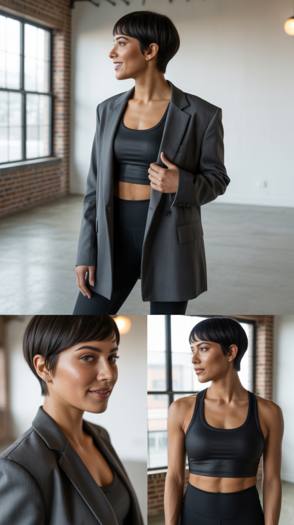 Oversized Blazer with Athleisure Base