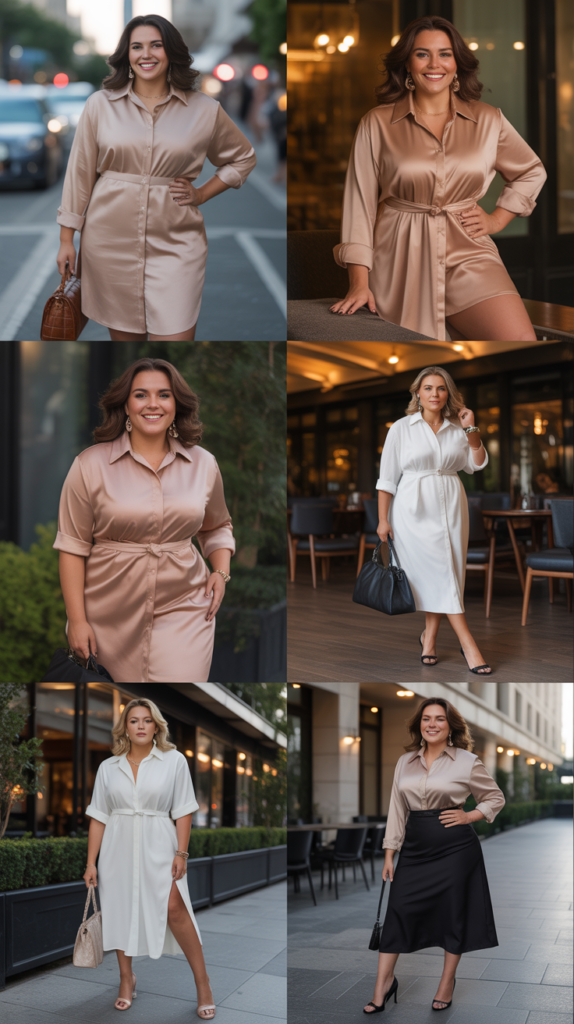 The Tailored Shirt Dress with Cinched Waist