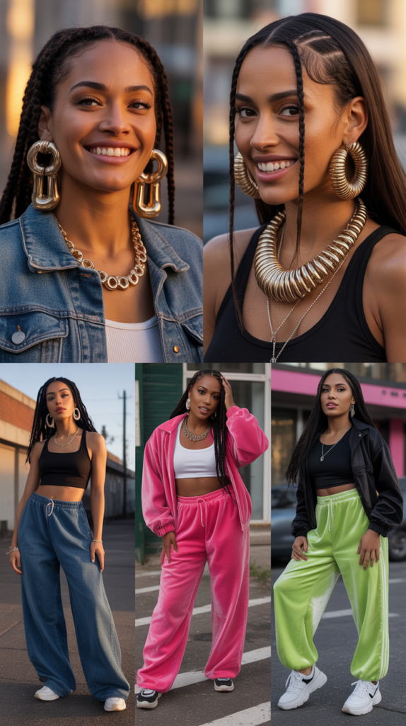 Door-Knocker and Bamboo Earrings