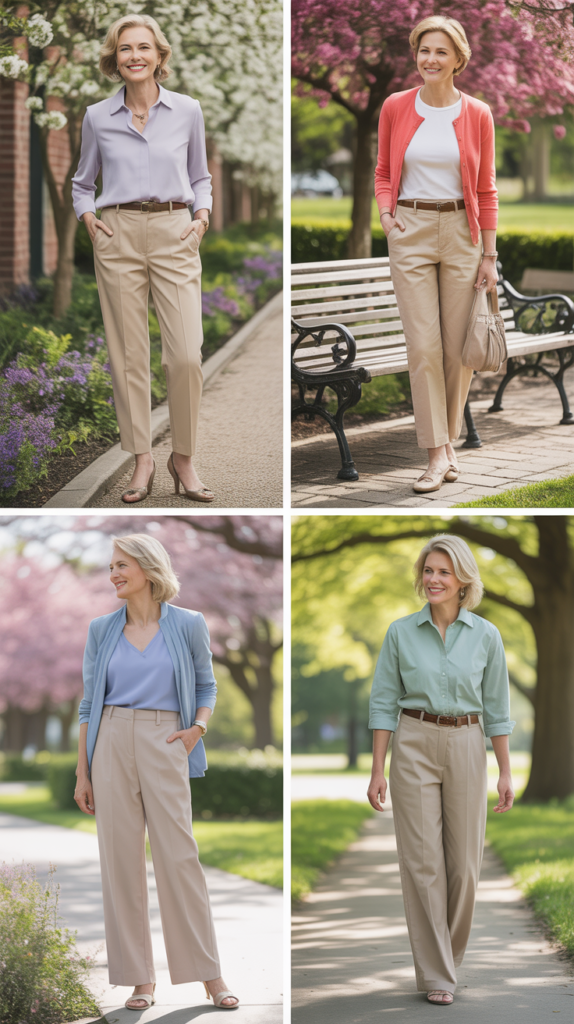  Classic Khaki Trousers