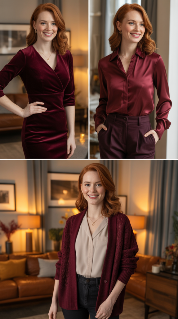Rich Burgundy Tonal Dressing