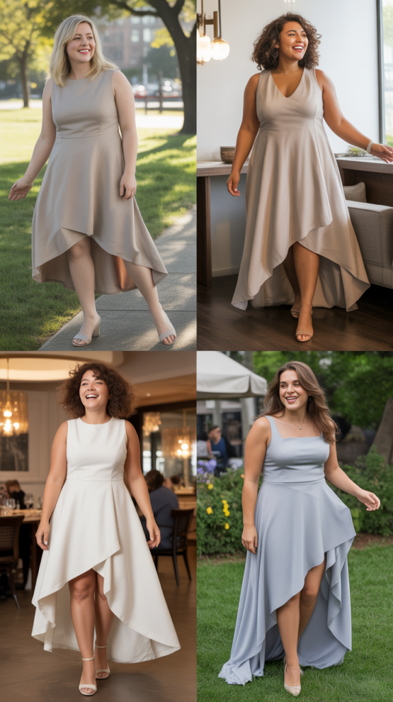 Asymmetrical Hem Dress