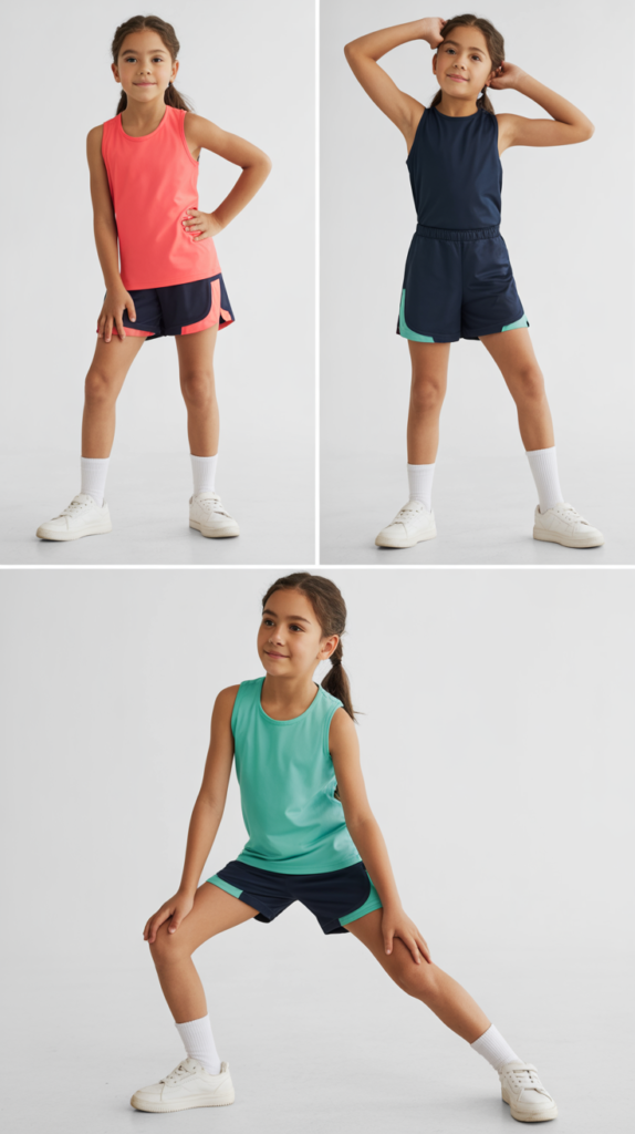  Athletic Tank and Basketball Shorts (for PE Days)