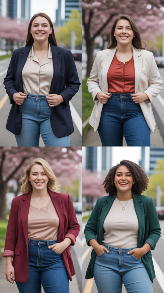 Blazer and Jeans Power Combo