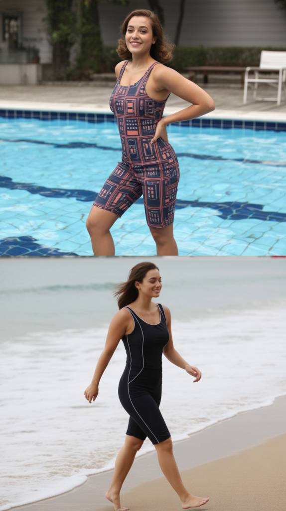Swim Jumpsuit with Shorts