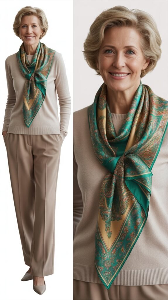 Midi Dress with Denim Jacket