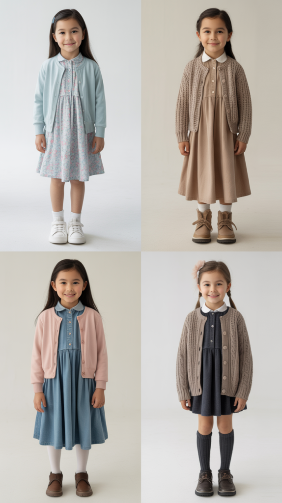 Cardigan Over Dress Outfit