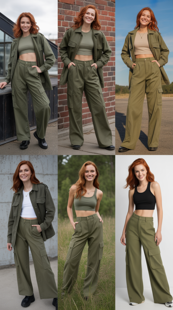 Olive Green Utility Style