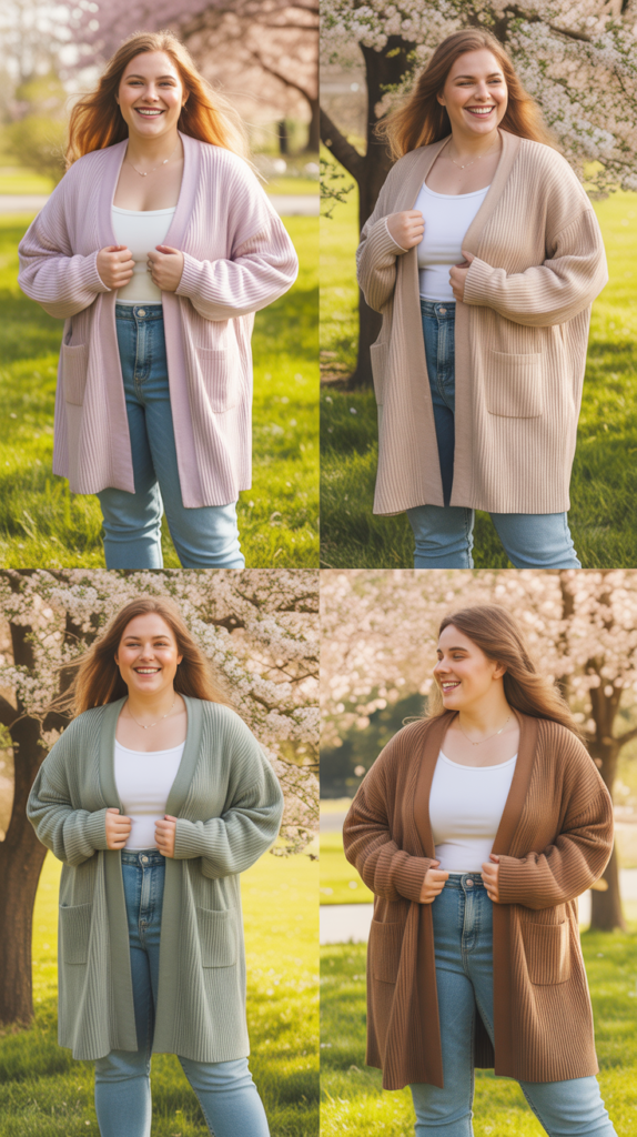 Oversized Cardigan with Skinny Jeans