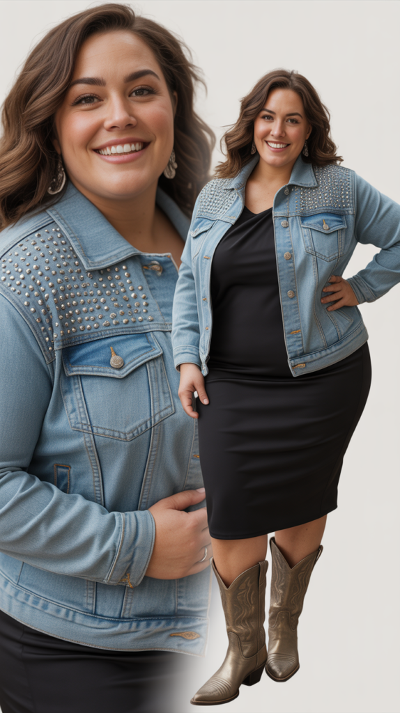 Studded Denim Jacket Power