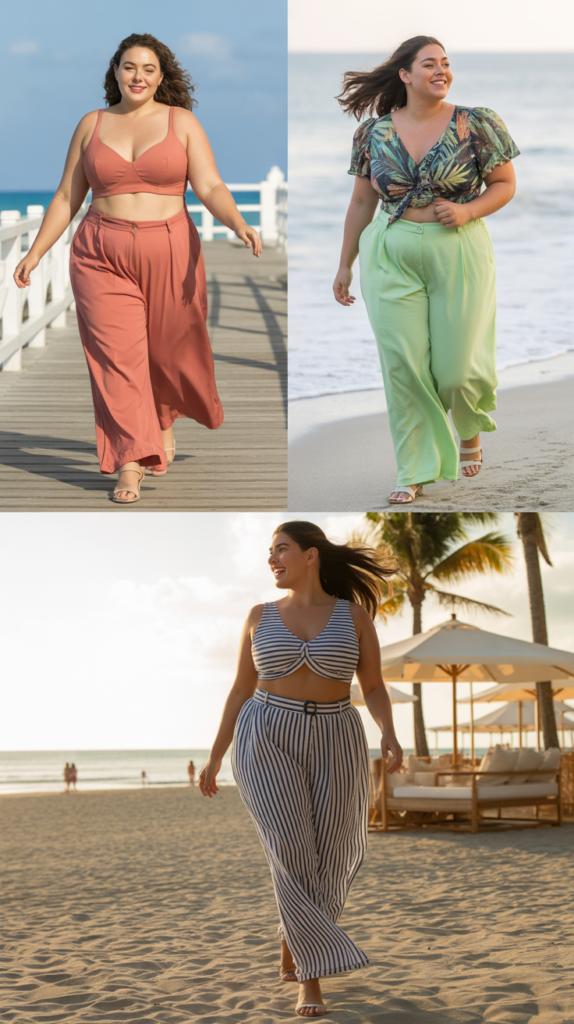 Palazzo Pants Beach Set
