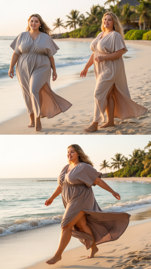 Caftanned Dress with Side Slits