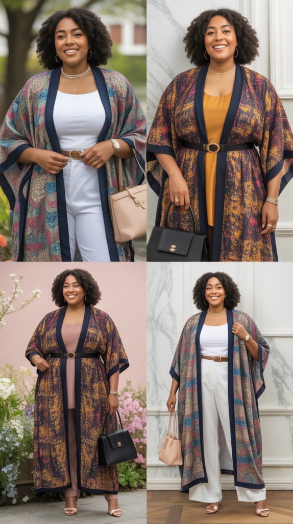  Caftan with Fitted Underlayer