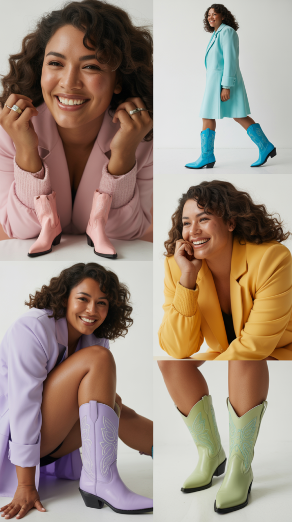 Colorful Cowboy Boots Showcase