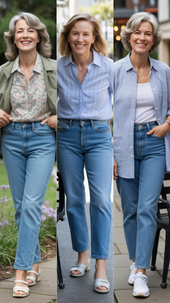 Comfortable Straight-Leg Jeans