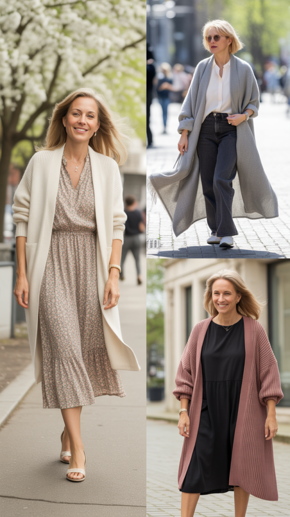 Cardigan as Outerwear Alternative