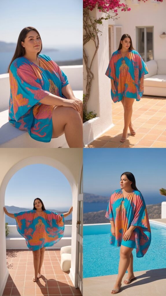  The Kaftan Dress in Printed Cotton