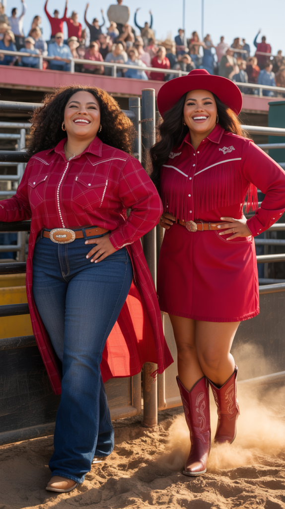 Bold Red Western Outfit