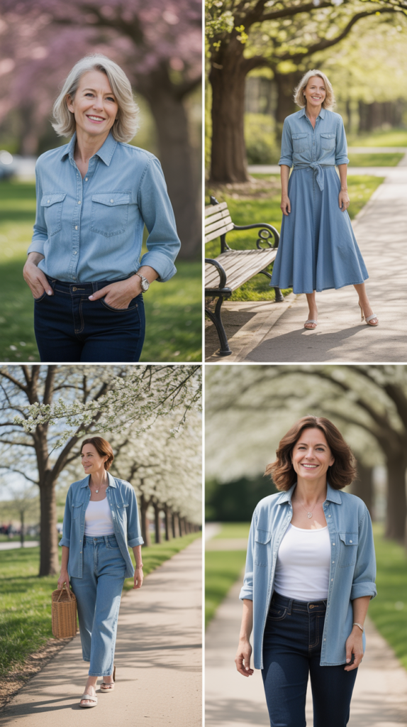 Chambray Shirts for Casual Polish