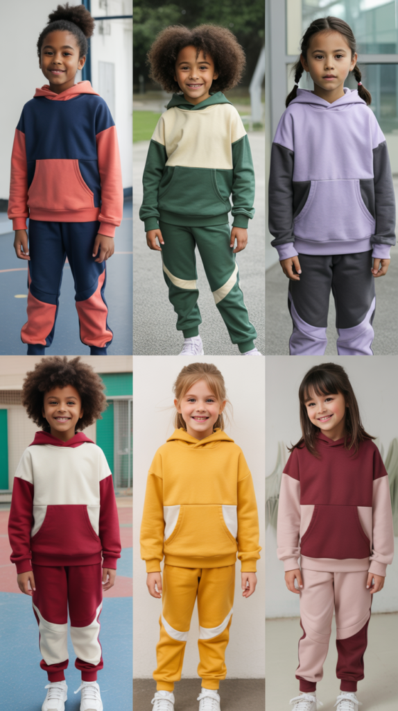 Color-Block Hoodie and Matching Joggers